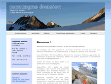 Tablet Screenshot of montagne-evasion.ch